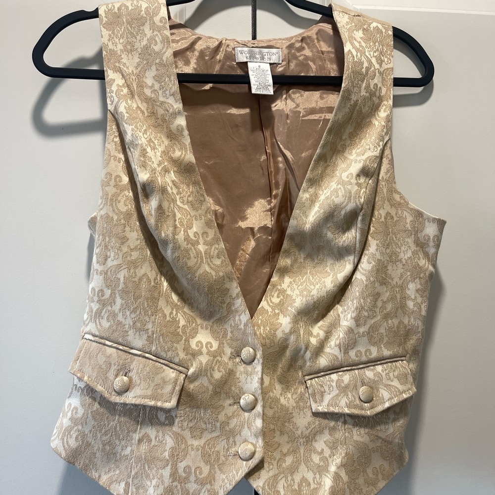 Worthington Cream Patterned Vest